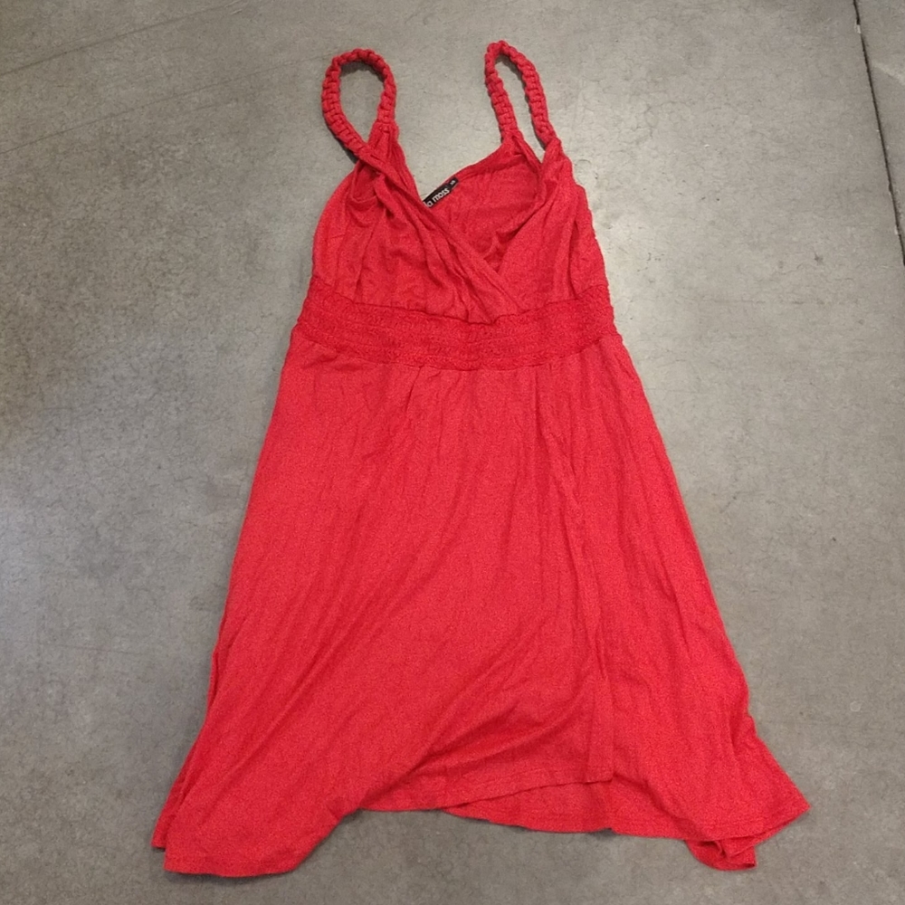Ella Moss Orange Red Casual Dress Braided XS